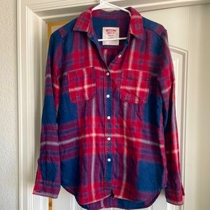Mossimo Small Blue & Red checkered Flannel